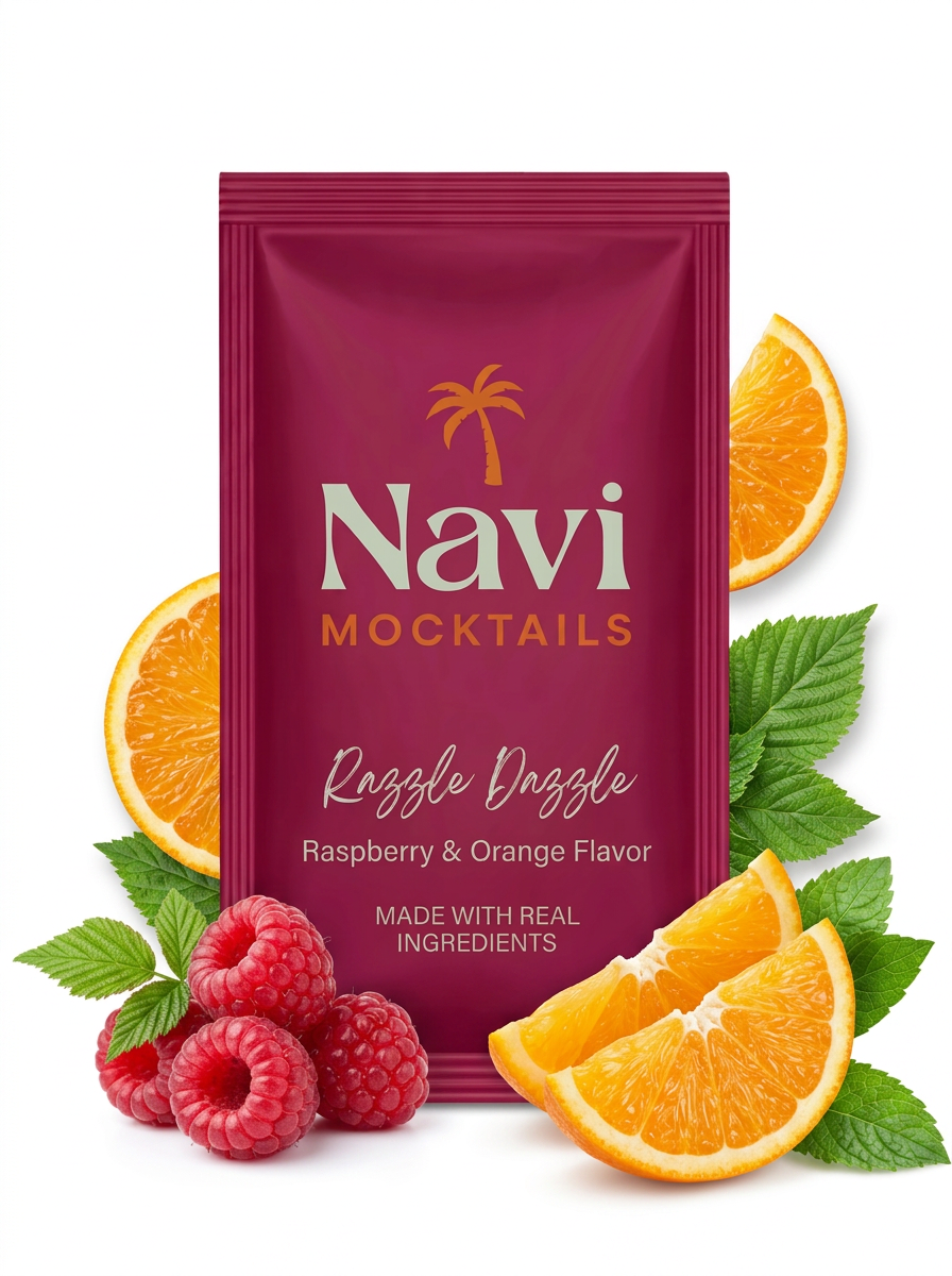 Razzle Dazzle sachet - Raspberry • Orange