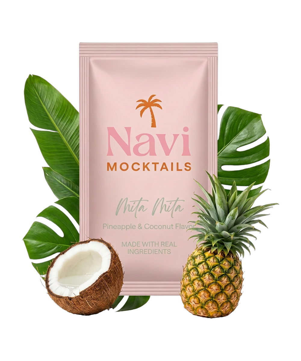 Mita Mita Navi sachet surrounded by its fresh ingredients