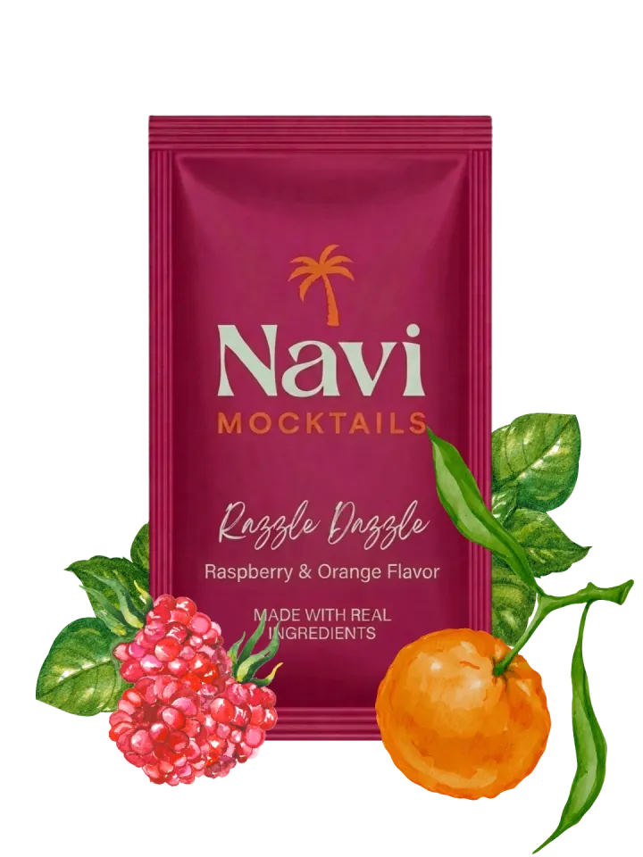 Razzle Dazzle sachet — Raspberry & Orange